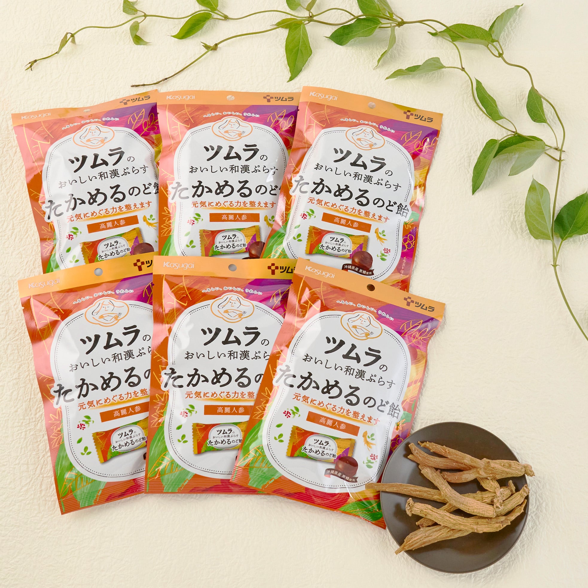 ツムラのおいしい和漢ぷらすたかめるのど飴 6個セット